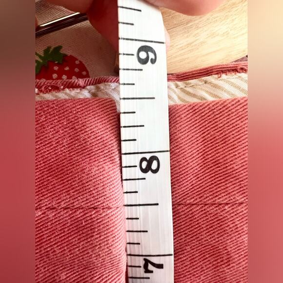 J crew chino shorts broken in brick red 100% cotton summer preppy beach vacation - Picture 8 of 8